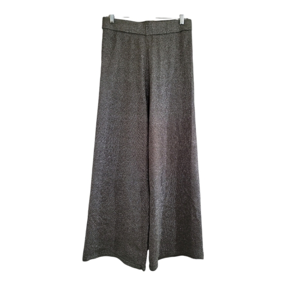 NWT House of Harlow 1960 Moss and Metallic Wide Leg Pull-on Style Pants Medium - Picture 1 of 5